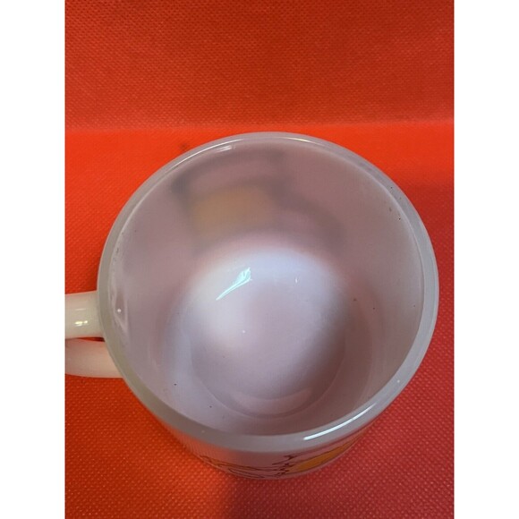 Ziggy Cartoon Sunrise Milk Glass Coffee Mug 1972 Federal Glass Tom Wilson - Picture 5 of 6